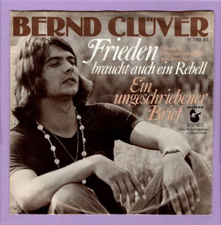 Bernd Clüver – Frieden Braucht Auch Ein Rebell / Ein Ungesch, Cd's en Dvd's, Vinyl Singles, Ophalen of Verzenden