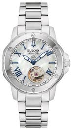 Bulova 96L326 Marine Star automatisch dameshorloge 34 mm, Sieraden, Tassen en Uiterlijk, Horloges | Dames, Overige merken, Staal