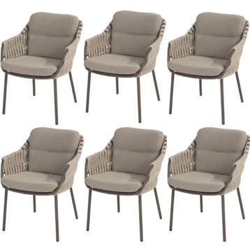 Montera dining tuinstoel terre 4 Seasons Outdoor set van 6, Ophalen of Verzenden, Nieuw