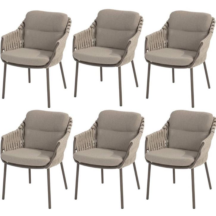 Montera dining tuinstoel terre 4 Seasons Outdoor set van 6, Tuin en Terras, Tuinstoelen, Nieuw, Ophalen of Verzenden