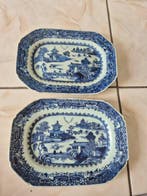 Paar porseleinen borden uit China, 18e eeuw, Qing-dynastie,, Antiek en Kunst
