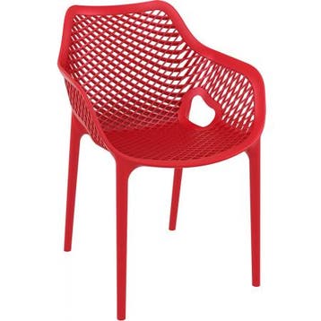 (MDK-105063) Siesta Air XL topdesign buitenstoel, rood, Ophalen of Verzenden, Nieuw, Rood