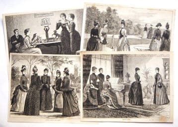 The Girls Own Paper - Wood Fashion & Lifestyle Engravings -, Antiek en Kunst