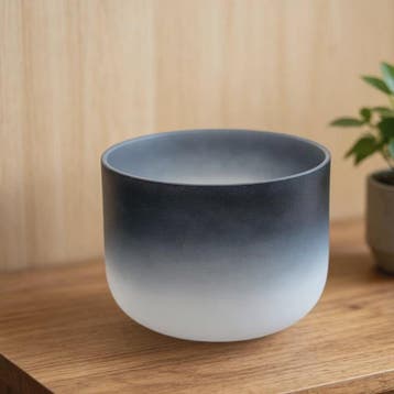 8 inch Kristallen Klankschaal 432Hz - Zwart Gradient - Profe, Verzenden, Nieuw