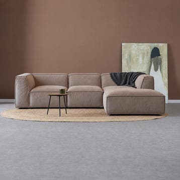 *WOONWINKEL* Hoekbank Rechts Beige, Verzenden, Nieuw