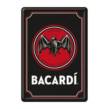 Bacardi - Logo Black 40x60 cm reclamebord, Verzamelen, Ophalen of Verzenden, Nieuw
