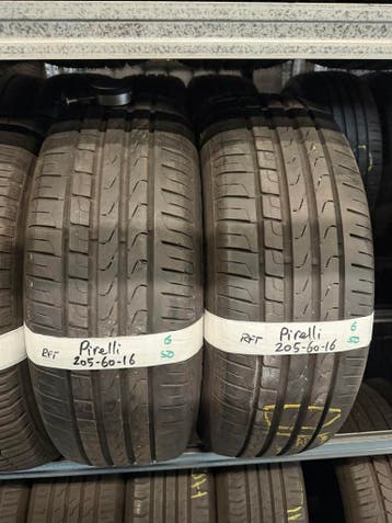 205-60-16 Pirelli Zomerbanden 6mm RUNFLAT Montage 205 60 16, Ophalen, Gebruikt, 16 inch, 205 mm