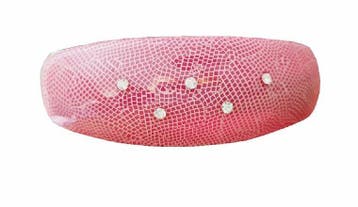 Patentspeld 9cm - Ovaal Model – Fantasieprint - Strass, Nieuw