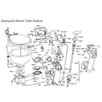 RM69 Zuigerstang compleet Sealock, Ophalen of Verzenden, Nieuw, Zeilboot of Motorboot