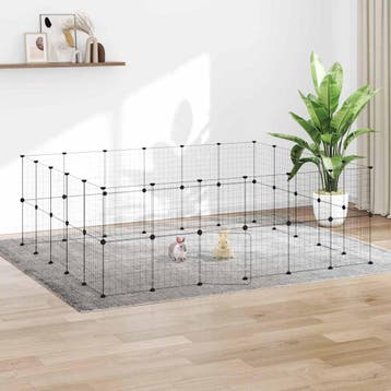 vidaXL Huisdierenkooi met deur 44 panelen 210x175x70 cm, Verzenden, Nieuw