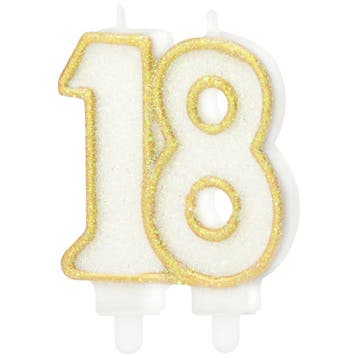 Cijferkaars Wit / Goud #18, Verzenden, Nieuw