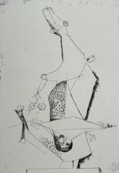 Marino Marini (1901-1980) - Sans-titre, Antiek en Kunst, Antiek | Overige Antiek