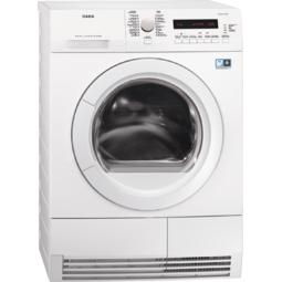 AEG T76484eih - Warmtepompdroger - 8 kg - Inverter Motor -, Ophalen of Verzenden, Zo goed als nieuw, Voorlader, 85 tot 90 cm