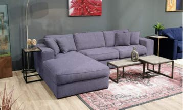 Loungebank Berlicum - loungebanken - Grijs, Nieuw, 150 cm of meer, Stof, 250 tot 300 cm