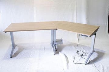 Assman Esitas zit-sta bureau showroommodel!, Vergader- of Presentatieruimte, Ophalen of Verzenden, Gebruikt, Bureau
