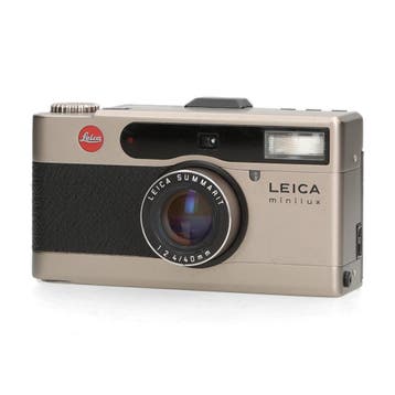 Leica Minilux Summarit 1:2 4/40mm - 1 jaar garantie, Ophalen of Verzenden, Zo goed als nieuw