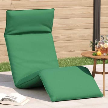 vidaXL Ligstoel inklapbaar 175x54x8,5 cm oxford stof groen, Verzenden, Nieuw