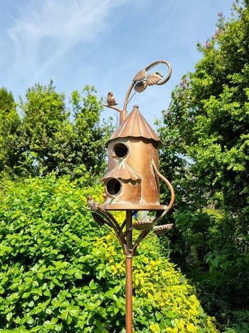 Beeldje - Birdhouse - IJzer, Antiek en Kunst