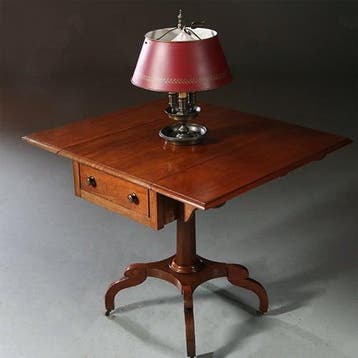 Engelse Victoriaanse pembroke table of sidetable in mahonie, Ophalen of Verzenden