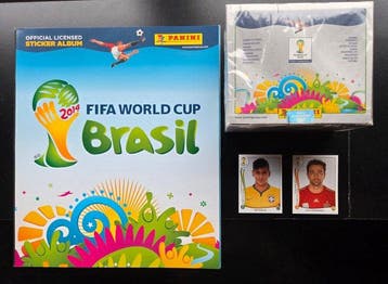 2014 Panini World Cup Stickers Lionel Messi, Xavi Hernández,, Nieuw