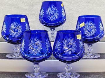 |-(6) x *Exquisites Bohemia 24% Kristallgläser Set (Polen)*