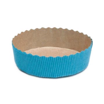 Bakvorm Karton Rond Ø10x3cm Blauw (per stuk), Verzenden, Nieuw