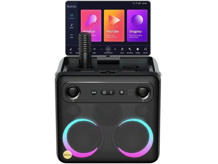 Ikarao Break X2 - Draagbare Speaker - 10,1-inch HD, Audio, Tv en Foto, Karaoke-apparatuur, Nieuw, Verzenden