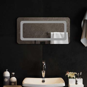 vidaXL LED Badkamer Spiegel Transparant 60 x 30 cm gehard, Huis en Inrichting, Verzenden, Nieuw