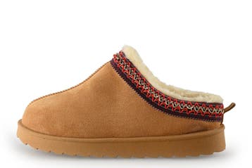 Double Heart Pantoffels in maat 42 Beige, Verzenden, Beige, Double Heart, Zo goed als nieuw