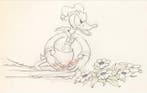 Walt Disney - 1 Original preliminary drawing - Donald Duck -, Nieuw