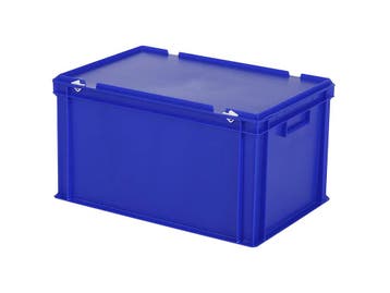 Stapelbak met deksel - 600 x 400 x H 335 mm (versterkte, Ophalen of Verzenden, Nieuw