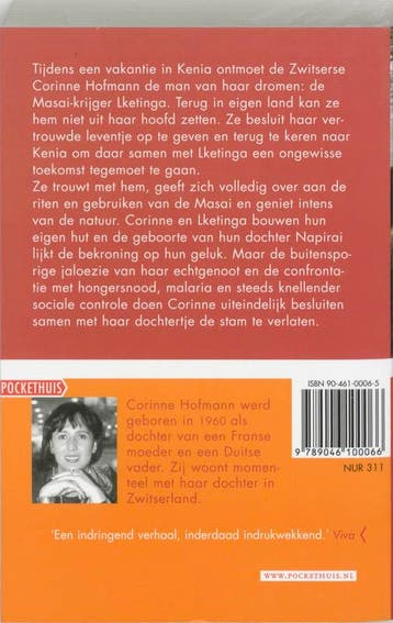 De blanke Masai / Pockethuis 9789046100066 Corinne Hofmann, Boeken, Verzenden, Gelezen, Corinne Hofmann