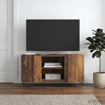 vidaXL TV-kast 102 x 34,5 x 52 cm Oud hout Bewerkt hout, Minder dan 50 cm, Verzenden, Nieuw, Minder dan 100 cm