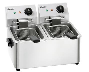 Bartscher Friteuse | SNACK II | Elektrisch | 4+4L | 50°C/190, Ophalen of Verzenden, Nieuw in verpakking