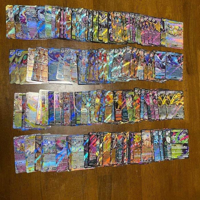 Pokémon - 100 Bulk kaarten - ALL EX RR Foil - Scarlet &, Hobby en Vrije tijd, Verzamelkaartspellen | Pokémon