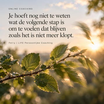 Online life coach bij keuzes en verandering, Persoonlijke ontwikkeling
