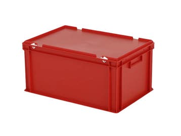 Stapelbak met deksel - 600 x 400 x H 295 mm (versterkte, Ophalen of Verzenden, Nieuw