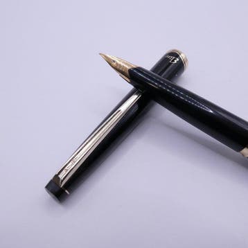 Pilot - Pilot Fountain Pen Elite Black 18K-750 Gold Nib -, Nieuw