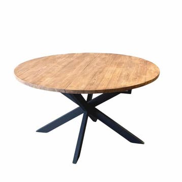 Ronde uitschuiftafel -  120 cm, Ophalen of Verzenden, Nieuw