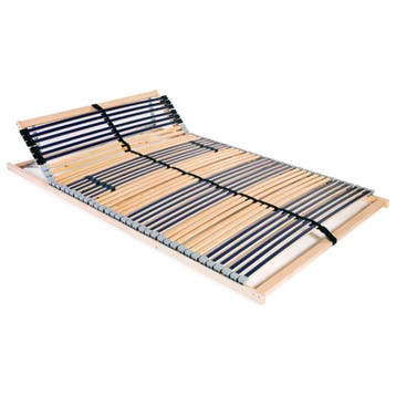 vidaXL Lattenbodem met 42 latten 7 zones 140x200 cm, Verzenden, 140 cm, 200 cm, Hout