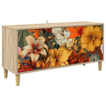 vidaXL Tv-meubel GENNEP 102 x 33 x 50 cm Sonoma Bewerkt hout, Minder dan 50 cm, Verzenden, Nieuw, Minder dan 100 cm