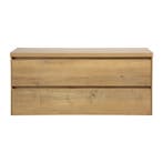 Badkamermeubel Nero voor waskom 120cm eiken, Verzenden, Nieuw