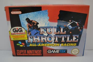 Full Throttle - All American Racing - NEW (SNES EUR CIB), Verzenden, Zo goed als nieuw