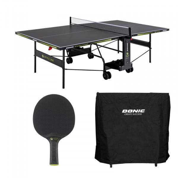 Donic Outdoor Tafeltennistafel Style 800 inclusief access..., Sport en Fitness, Tafeltennis, Nieuw, Verzenden