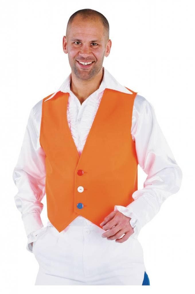 Gilet oranje elite, Kleding | Heren, Carnavalskleding en Feestkleding, Nieuw, Ophalen of Verzenden