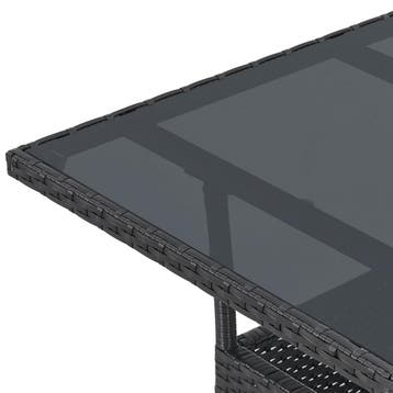Polyrotan Tuintafel / Bijzettafel / Balkontafel Yoro - Vierk, Verzenden, Nieuw