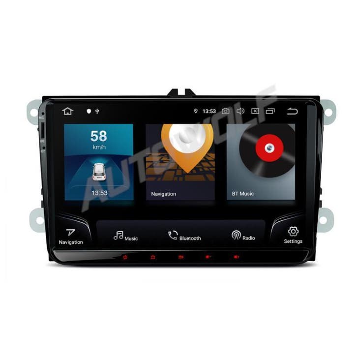 9inch android autoradio voor VW 8+256GB met CP en AA, Auto diversen, Autoradio's, Nieuw