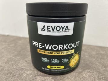 Veiling - 5x Evoya pre-workout Tropical fruit 300g, Boeken, Nieuw
