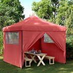 vidaXL Partytent Bordeauxrood 292 x 292 x 315 cm Oxford Stof, Verzenden, Nieuw, Partytent