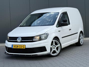 Volkswagen Caddy Bestel 2.0 TDI L1H1 Splitter - 18 Inch - Ve, Stof, Gebruikt, Volkswagen, Wit